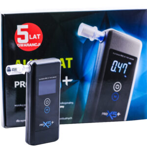 Alkomat PRO x-5 plus z platynowym sensorem marki AlcoFind + kalibracje